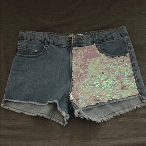 Zara Girls Sequined Shorts